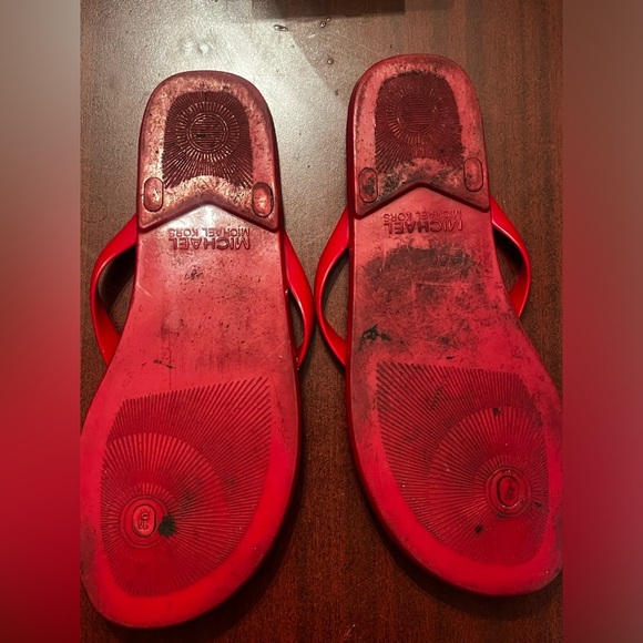 Michael Michael Kors red cork thong sandals. Size 11 Women - Picture 6 of 7